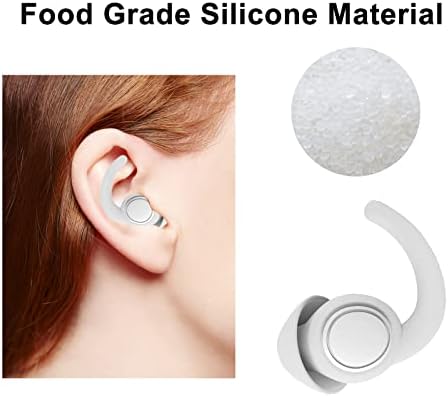 Ушни приклучоци за спиење, супер меки приклучоци за уво за уво за ушите за намалување на бучавата за намалување на слухот, 2