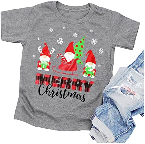 Среќна Божиќна маица за деца, смешна Дедо Мраз, графички врвови за деца, момчиња девојчиња, Божиќ, подароци, маички за подароци,