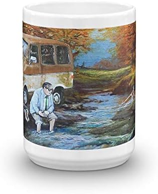 Живеејќи во комбе долу покрај реката. Класични чаши за кафе од 15 мл, рачка и керамичка конструкција. 15 мл керамички сјајни чаши подарок за lубител на кафе