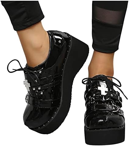 Womenенски чизми со високи потпетици платформа за платформа, обични чизми плус големина девојки чевли