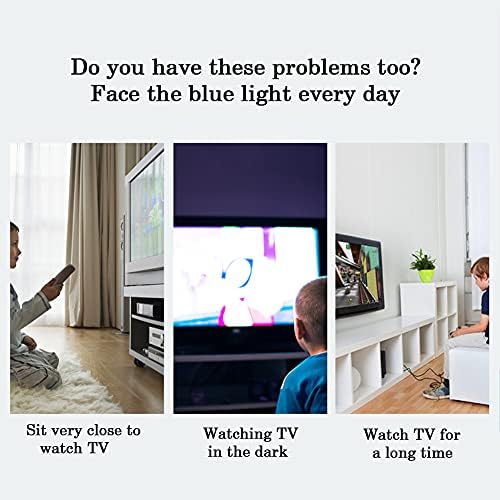 Заштитник на ТВ-екран на анти-сина светлина на WSHA, Ослободете го вирусот на очите, за 32-75 инчи LCD, LED, 4K OLED & QLED и заоблен екран, 58