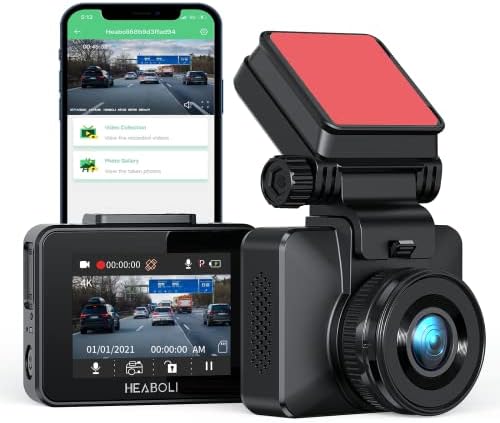 4к Цртичка Камера Вграден Wi-Fi UHD2160P Дискретен Автомобил Контролна Табла Камера Рекордер со 24-Часовен Монитор За Паркирање, Супер