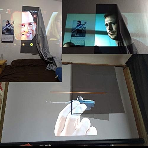 Liuyunqi 133inch Преносен проектор екран за рефлексија ткаенина за ткаенина за проекција завеса високо ја зголемува осветленоста за проекторите
