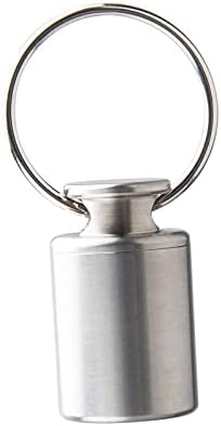 Шамјина лесна мини пилула кутија за клучеви за пилули со шише со шише водоотпорен со држач за заптивки за одење риболов патувајќи пешачки