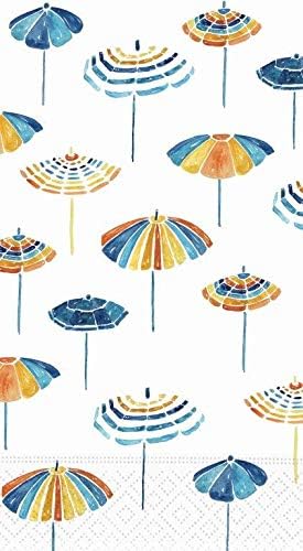 Гостински крпи за еднократна употреба рачни крпи за плажа тема бања и декоративни салфетки за хартија, чадори 8 '' x 4,5 '' Пак 60