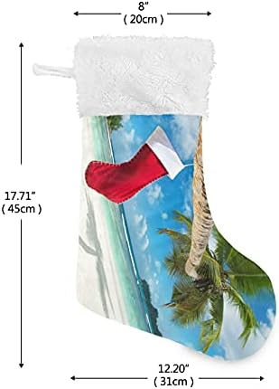 Божиќно чорап на палма Божиќни чорапи големи Божиќни чорапи за Божиќна трпезарија дрво камин виси чорапи чорапи за украси за Божиќни