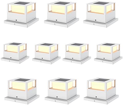 10 пакувања соларни светла на отворено соларно место за капачиња, светла од 20 лумен водоотност водоотпорна LED ограда по соларни светла