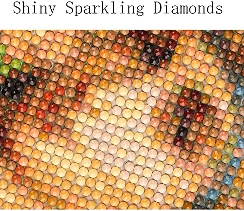 Комплети за сликање на дијамантски морски желки Jfyhab за почетници за возрасни - 5Д целосна вежба тркалезна дијамантска уметност комплети