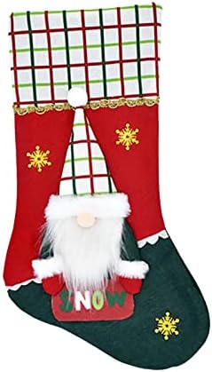 Божиќна декорација бонбони подароци чорапи персонализирани камин порибување 3Д кадифни Божиќни украси и додаток за забави за деца