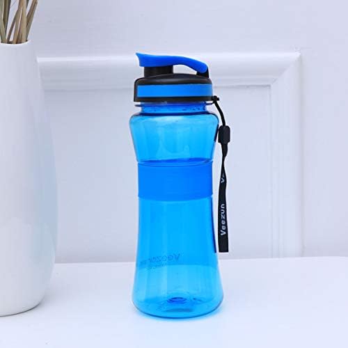 Canight Пластични шишиња со вода Спортски воден бокал 3 парчиња преносни за шише со вода јога сина спорт што работи про transparentирно