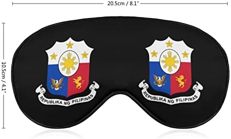 Палто на рацете на Филипините печати маска за очи за очи, блокирајќи ја маската за спиење со прилагодлива лента за работа за смена за спиење