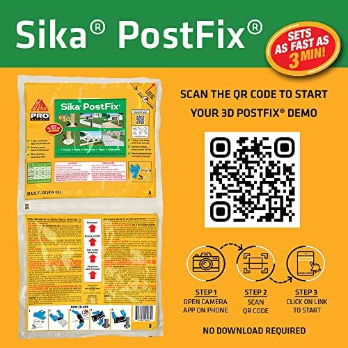 Sika Postfix Fence Post Mix, Mix-in-the-cag Проширување на пена за поддршка на не-структурни натписи, ограда, поштенско сандаче и знаци