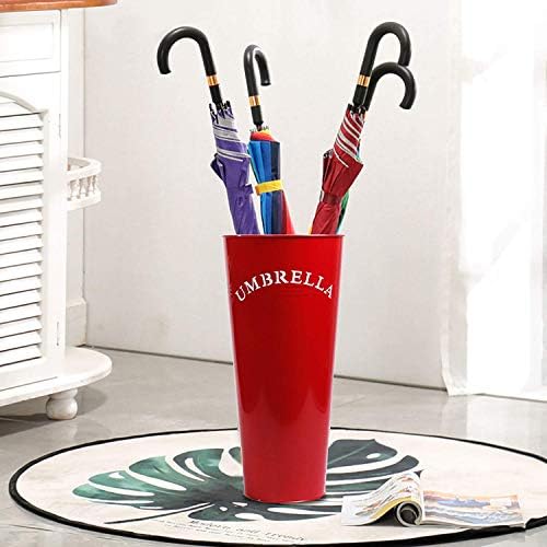 Fazrpip Едноставен дизајн на букви чадори, штанд за домашни канцеларии за складирање на чадори, со пластична лента за капење, мултифункционална