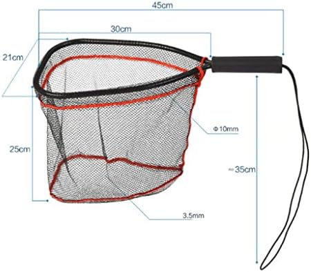Слатиом алуминиумска легура за легура за риболов не-лизгачки столб за слетување трајно фаќање риби нето преносни рачки за риболов