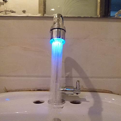 Skajowid LED тапа за контрола на устата Контрола на температурата на устата Промена на светлината на бањата, кујна мултифункционална двојна