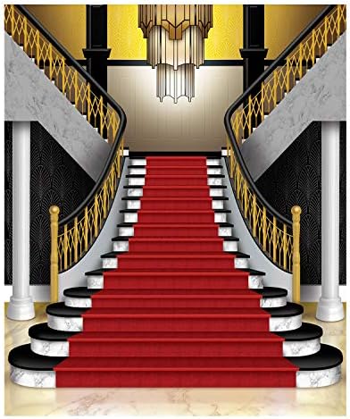 Beistle Grand Staircase Insta-Mural Photo op, 5 'x 6', разнобојно
