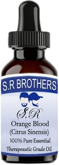 S.R браќа портокалова, крв чисто и природно есенцијално масло од одделение со капки 100мл
