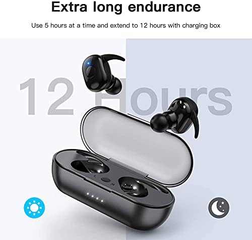 Кисебин Безжични Слушалки Вистински Безжични Слушалки Bluetooth Слушалки Со Микрофон Bluetooth Слушалки Стерео Повици Екстра БАС 36H