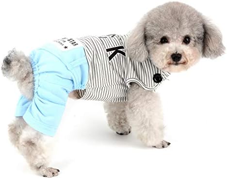 Селмаи миленичиња шарени кошула со кошула облека за мали кучиња момче лето кученце, елек, обични панталони чивахуа облека сина м