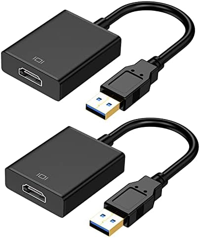 USB До HDMI Адаптер За Монитор Mac Windows 11 / 10 / 8, HDMI USB Конвертор За Лаптоп MacBook pro, USB 3.0 USB 2.0 HDMI Кабел