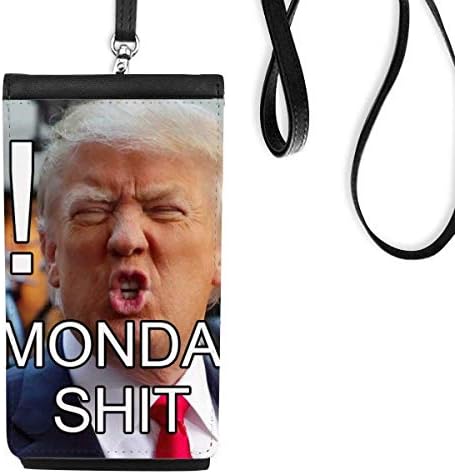Америка Претседател смешен одличен телефон Телефон Телефон чанта што виси мобилна торбичка црн џеб