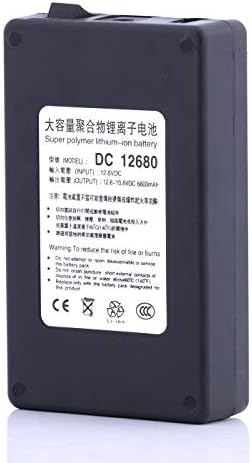 Abenic DC 5V 7800MAH USB /12V 6800MAH литиум јонски батерии за LED лента и CCTV камера, преносна банка за батерии Li-Iон со полнач,