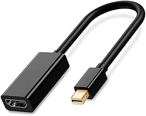 QCES Mini DisplayPort до HDMI адаптер, Thunderblot to HDMI адаптер за кабел компатибилен со Apple MacBook Air Pro, iMac, Microsoft Surface