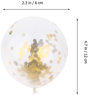 12 парчиња во 1 сет златен број 21 алуминиумски фолија балони конфети балони постави роденденски печатење латекс украси
