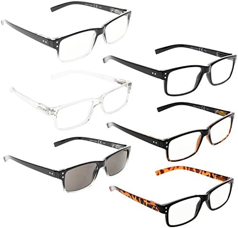 ЛУР 3 Пакувања Полу-раб Метални Очила За Читање + 6 Пакувања Класични Очила За Читање