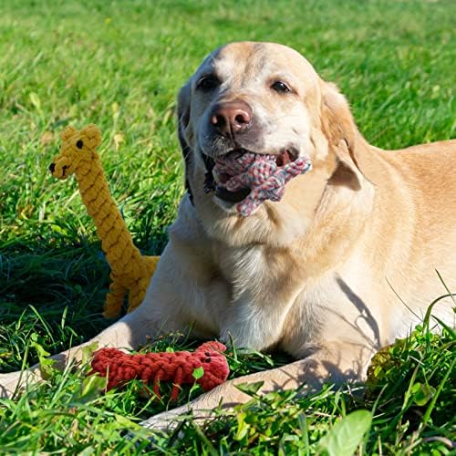 Играчки За Јаже За Кучиња старнова За Агресивни Џвакачи 6 Пакет-Цврсти Играчки За Џвакање За Заби За Кученце-Интерактивни Играчки За Јаже