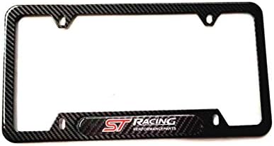 Јаглеродни влакна од не'рѓосувачки челик ST Racing Performance Sports Recorts Cover Plate Rampers w/завртки за капачиња за Ford St