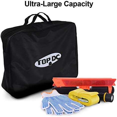 TOPDC 15,7 X12.6 Алатки Кабелска торба, торба за кабел за скокач, складирање и организатор за кабли, жици и црева, вклучувајќи кабли за полнење на ЕВ за електрични возила