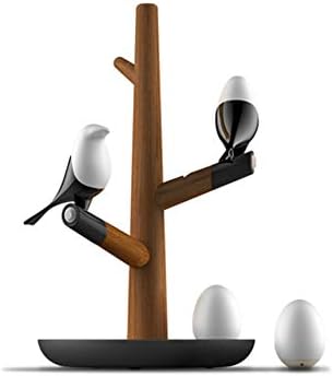 Zhyh Креативна ламба за маса за птици полнење дрвени ламби за дневна соба спална соба за заштеда на енергија за заштеда на енергија