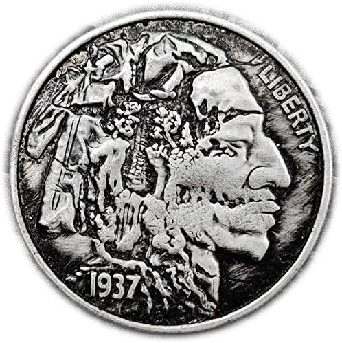 Предизвик Монета Длабоко Резба Врежана 1977 Сад Collection Колекција Монети Колекција