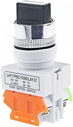 Modband Lay37 Rotary Switch 22mm 2/3 Позиција на копчето Ротари 1NO/1NC и 2NO ROTARY SWITCH SWITCH DPST SWITCH 660V UI 10A ITH