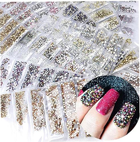 DIY нокти Rhinestones Nail Art Cosmetics Design Design Jewels дијамантски додатоци стил5 модни професионалци