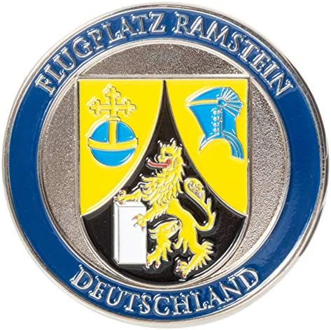 Соединетите држави Воздухопловни сили УСАФ Флугплац Рамштајн Воздухопловна база Германија Дојчленд предизвик монета