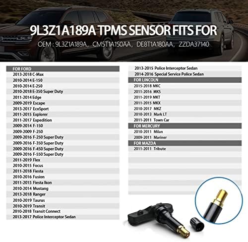 Aclong TPMS сензори за Ford, Lincoln, Mercury, Mazad, пред-програмиран сензор за притисок на гумите, замена на системот за набудување на притисокот