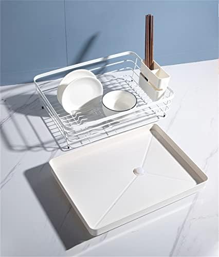 DNATS кујнски мијалник за миење садови со садови за садови за сушење, прибор за јадење и садови за прибор за јадење, организатор на прибор