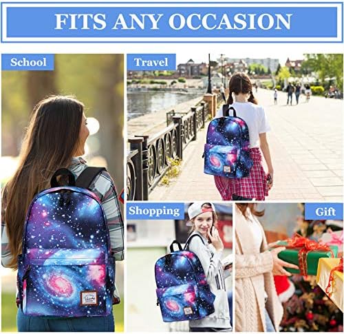 Ранец на училиште Васчи за девојчиња, симпатична чанта за книги за деца/тинејџери/средно училиште/колеџ/работен ранец за жени