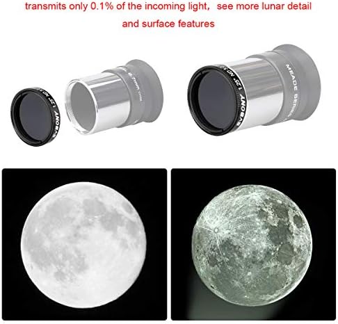 Svbony SV139 Телескоп Филтер Месечината Филтер 0.1 Проценти Пренос 1.25 инчен ND1000 Филтер За Нутрална Густина За Телескоп Окуларот Намалување
