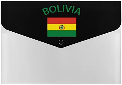 Знаме На Боливија А4 Папки 6 Џебови Организатор На Датотеки Со Хармоника Водоотпорна Папка Со Документи