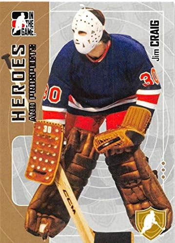 2005-06 година во игра Херои и изгледи Хокеј картичка 186 Jimим Крег официјално лиценцирана трговска картичка