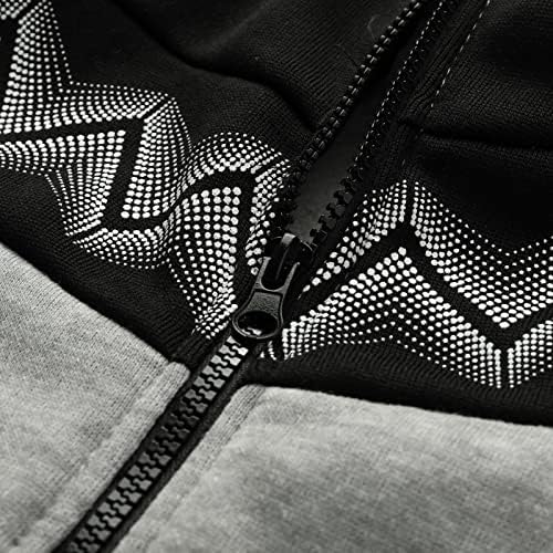 Машка дво-парчиња сет јакна костум за панталони шари за зашивање патенти за џемпери со качулки за велосипедисти дожд за мажи за мажи