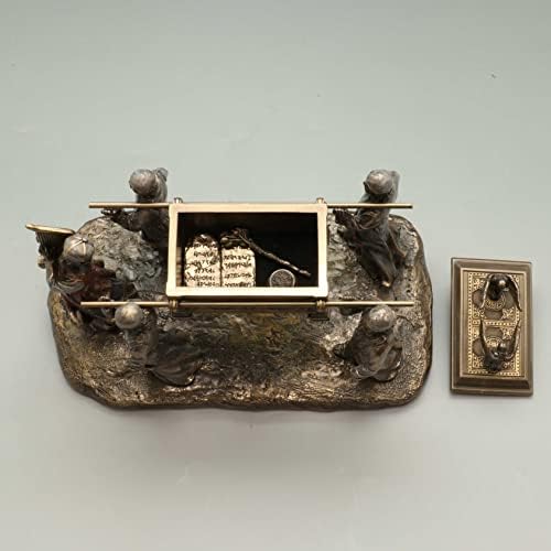 Веронез Дизајн 5 1/2 инчен ковчег на заветот со заповеди Арон и скулптура од смола од мана