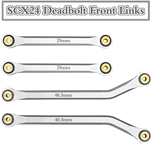OGRC SCX24 врски со висока дозвола за половина сет-4 предни врски со висока дозвола за аксијални SCX24 DeadBolt Axi90081 RC Chowner
