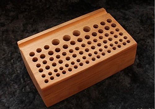Welliestr дрвен печат држач за дрвени дрвени дрвени дрвени дрвени дрвени држачи за складирање на алатка за шипки со кожа од кожа