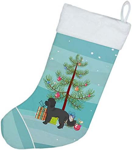 Богатства на Каролина CK3855CS Црна Малтипу Божиќ Божиќно држење, камин што виси чорапи Божиќна сезона забава Декорации за семејство празници,