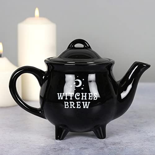Нешто различни вештерки пијалаци црно керамички сад за чај