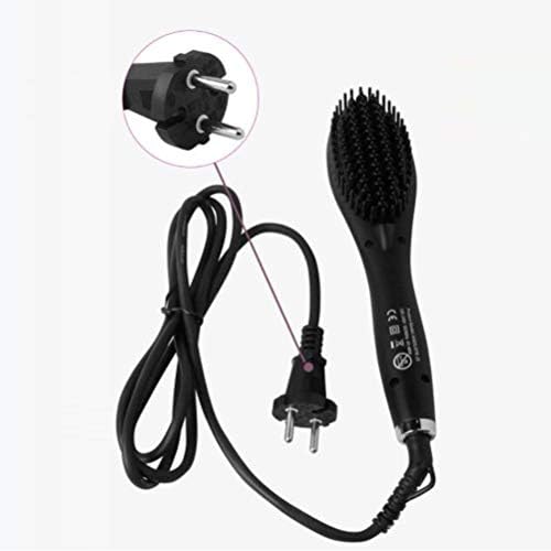 Topbathy LED електрична коса зацрвстување на чешел Керамичко загревање на косата за затегнување на косата за затегнување и свиленкаста коса со